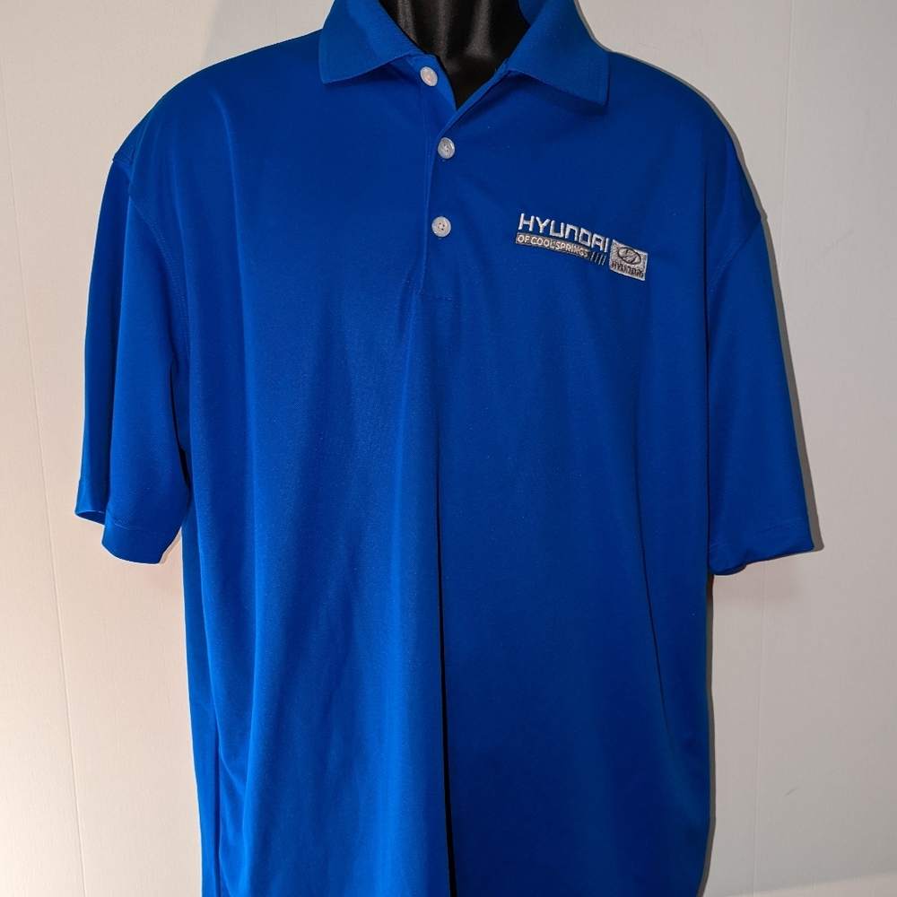 Men's Nike/Hyundai Golf Polo Size Large Blue